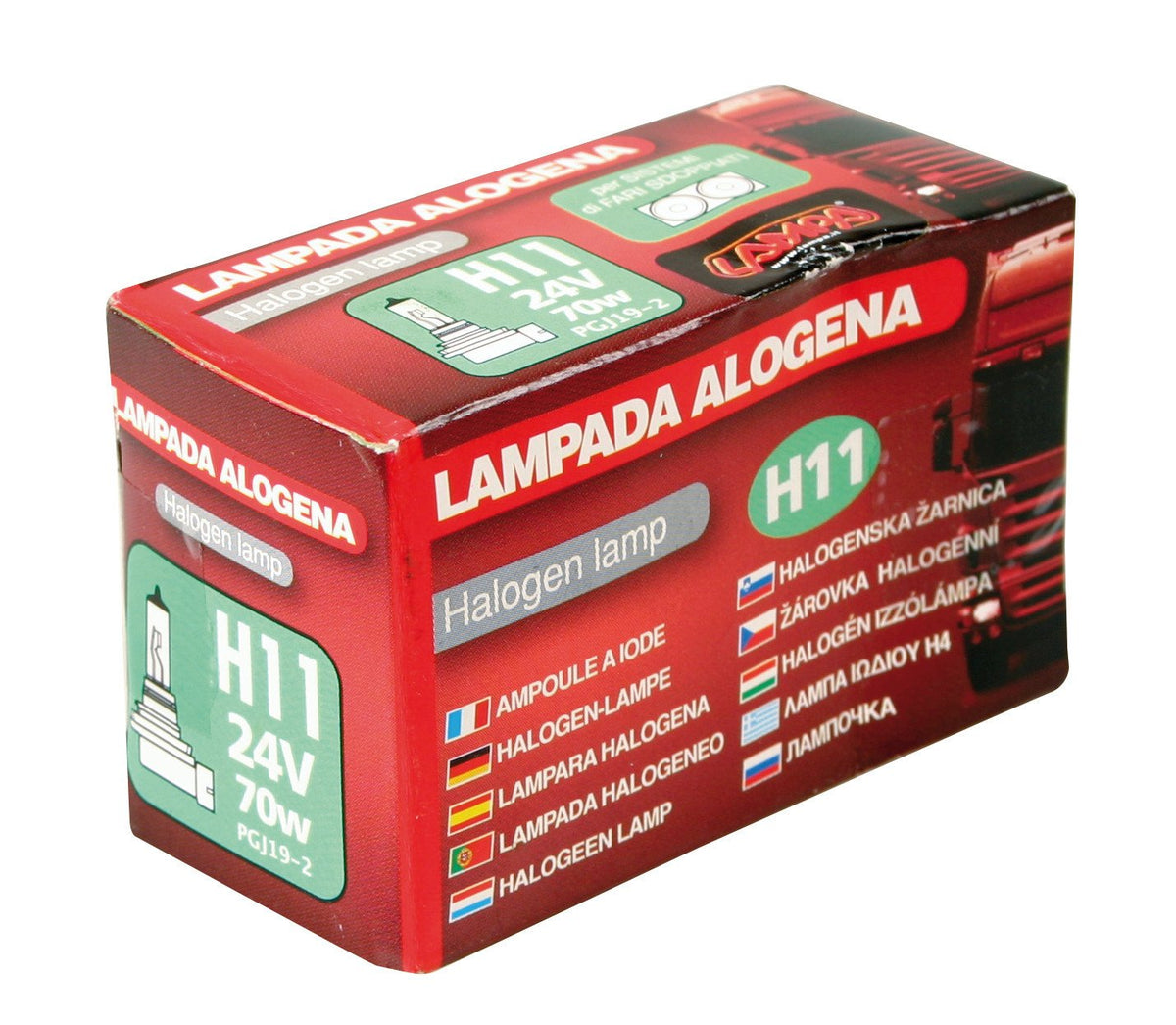 Lampa 24V Lampada alogena - H11 - 70W - PGJ19-2 - 1 pz - Scatola 98206