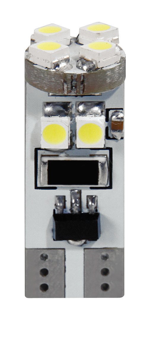 Lampa Hyper-Led 24 T10 W2,1x9,5d 8 SMD 3 Chip Trifocus 24V Bianco