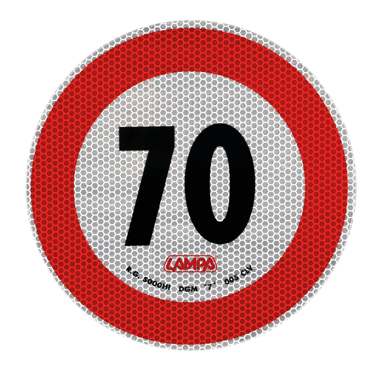 Lampa Contrassegno limite velocità - 70 Km/h 98441