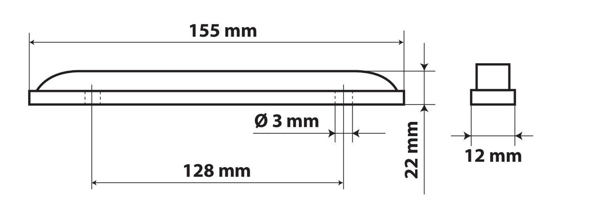 Lampa Luce Decorativa 12 LED 24V Bianco