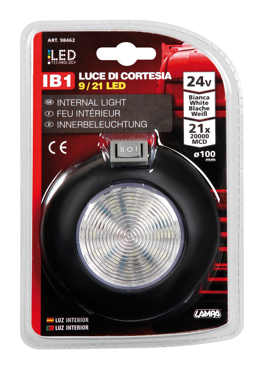 Lampa Luce di cortesia a 9/21 Led - Bianco 98462