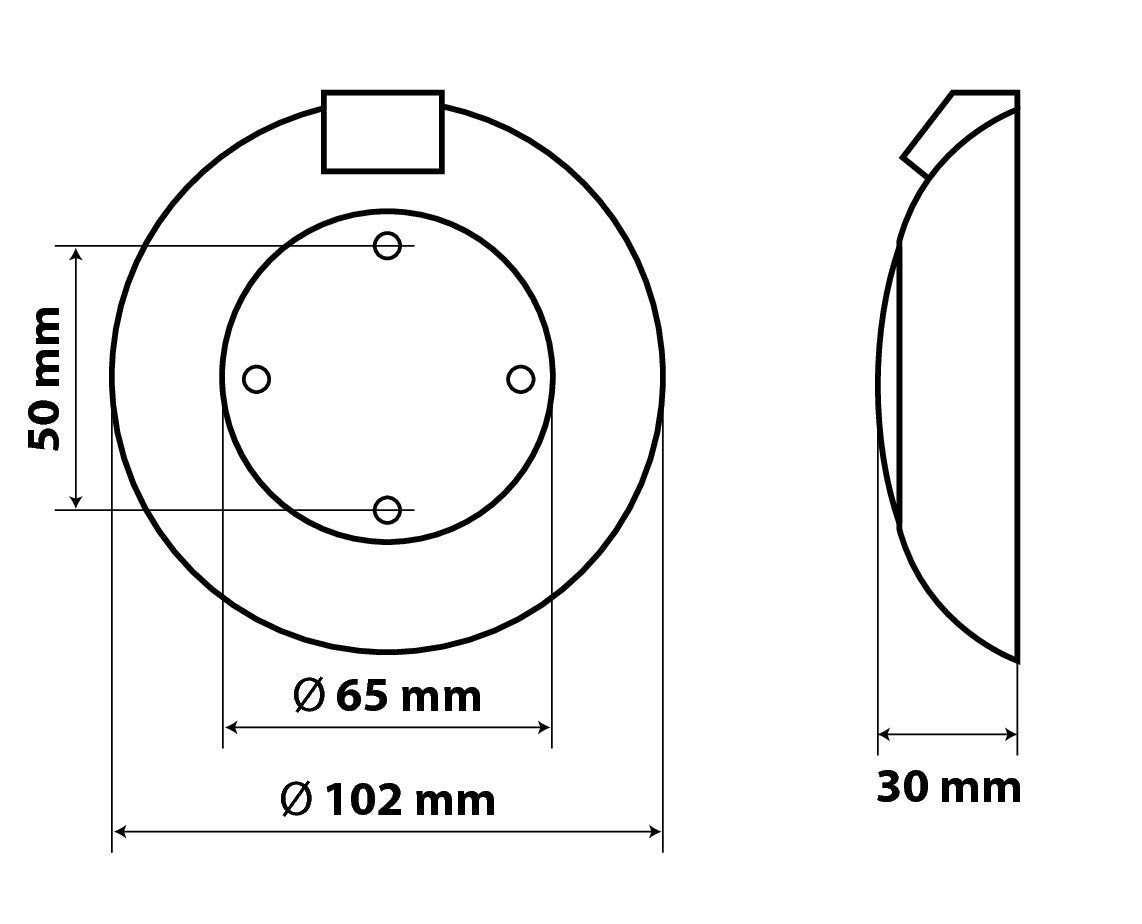 Lampa Luce di cortesia a 9/21 Led - Bianco 98462