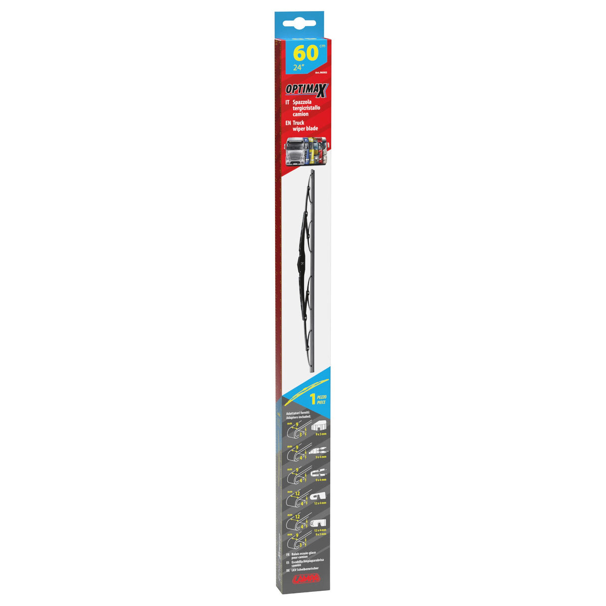 Lampa Optimax, spazzola tergicristallo per camion e furgoni - 60 cm (24") - 1 pz 98502