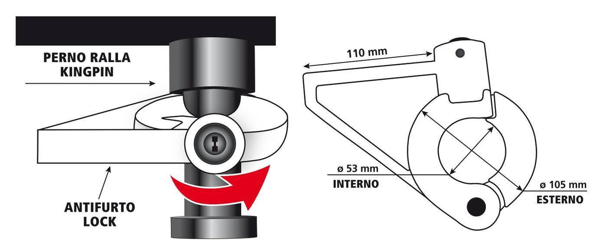 Lampa Secure Trailer, antifurto per semirimorchio 98509