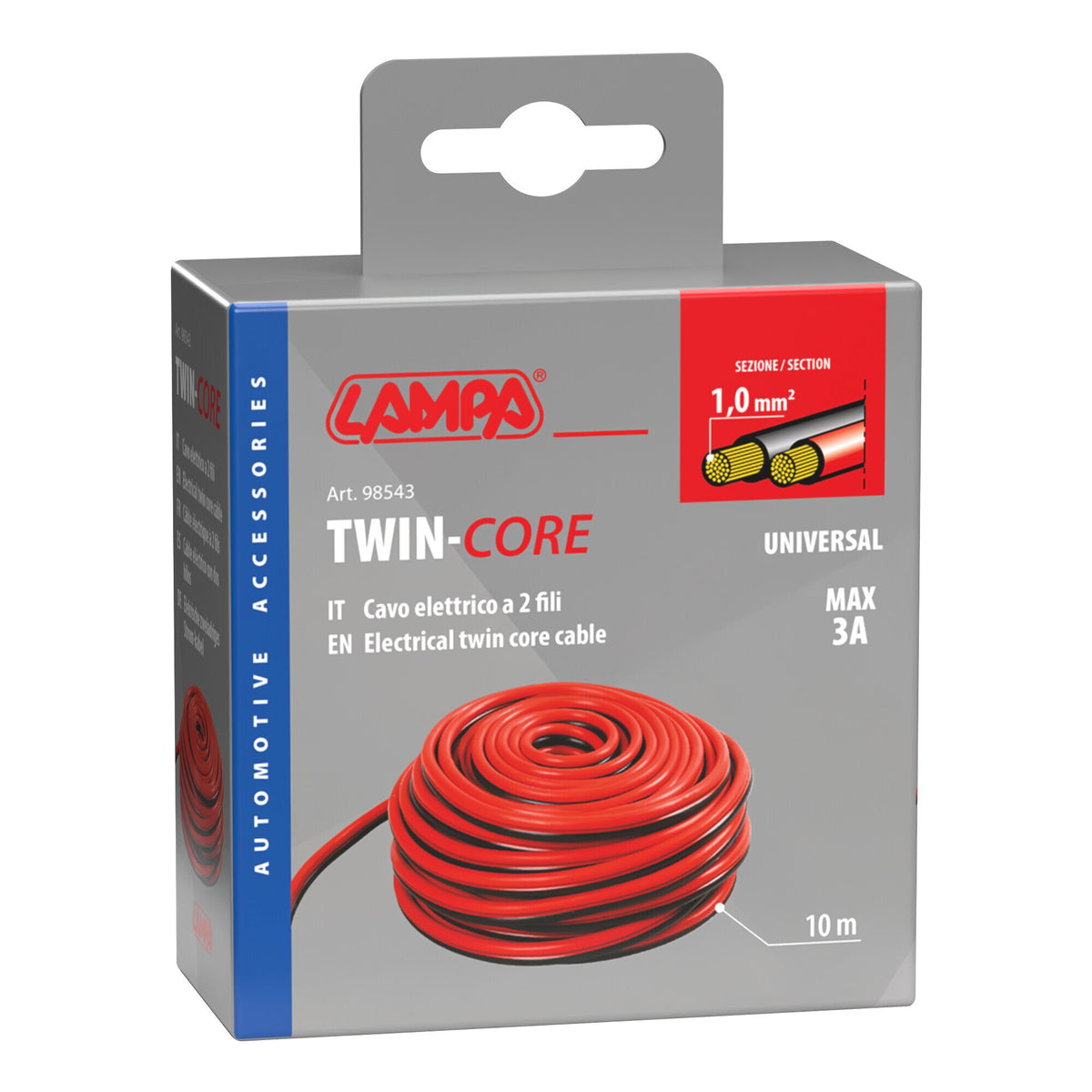 Lampa Cavo Elettrico Bipolare 1 mm² 10 m