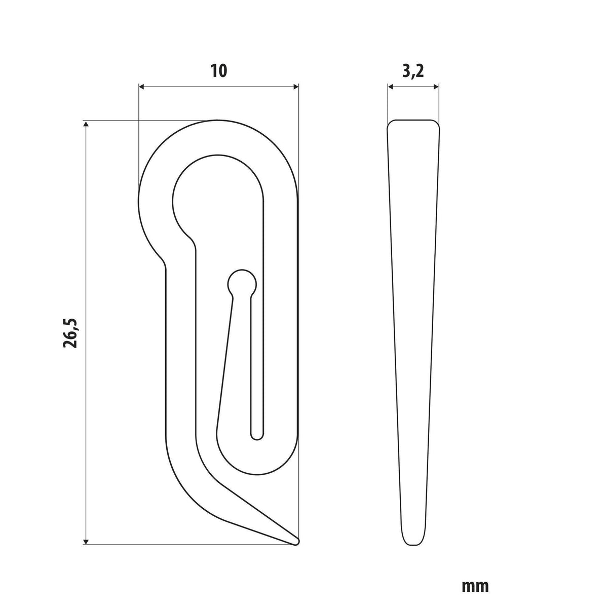 Lampa Ganci per tende - G-5 - 25 pz 98641