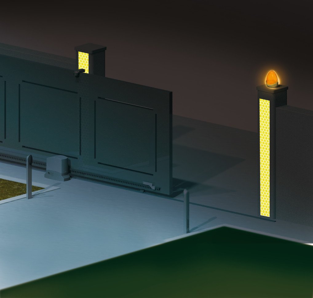 Lampa Nastro Adesivo Riflettente Multiuso per Esterno - Rosso