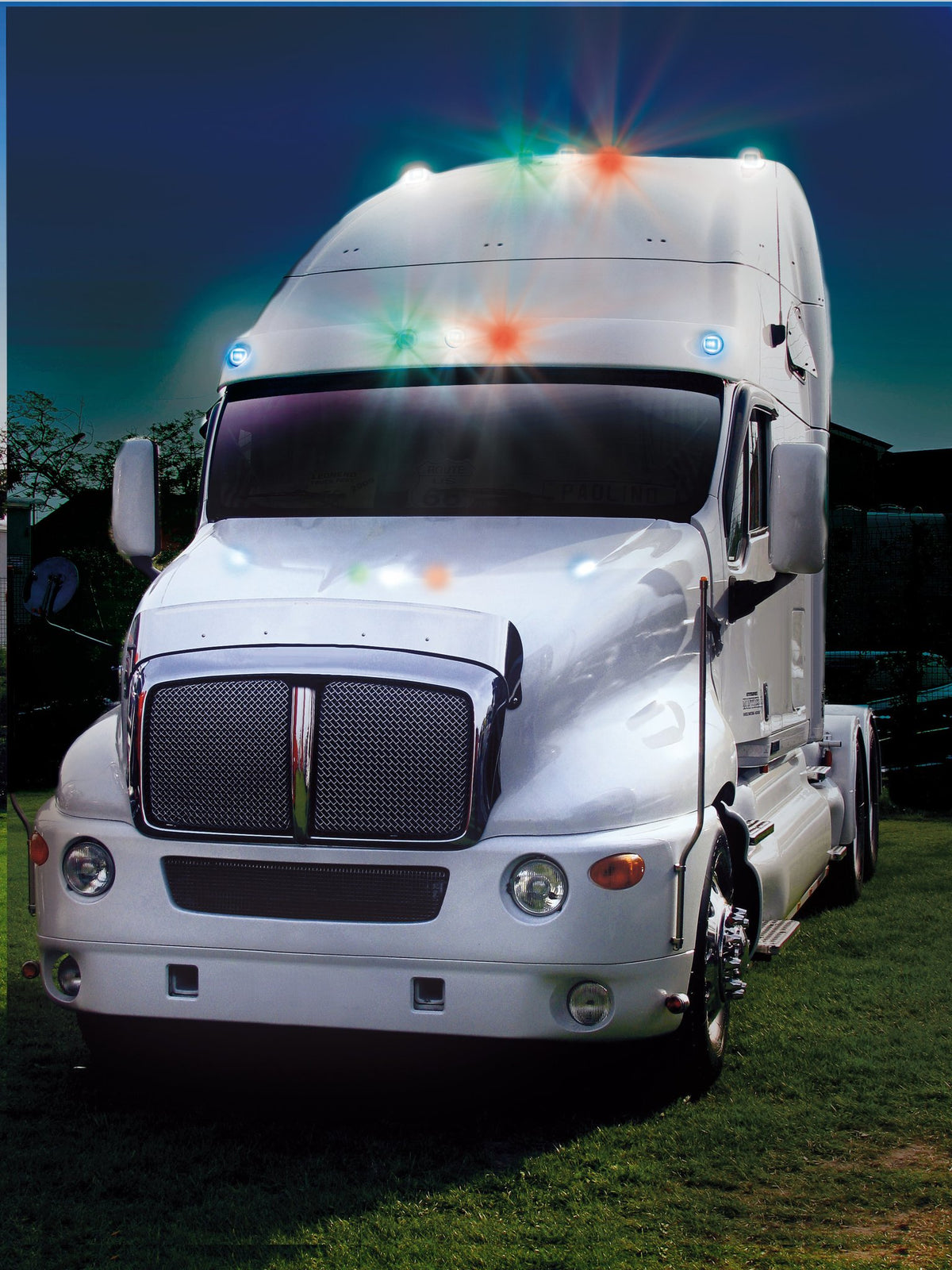 Lampa Coppia Luci Decorative a LED 24V Verde per Camion