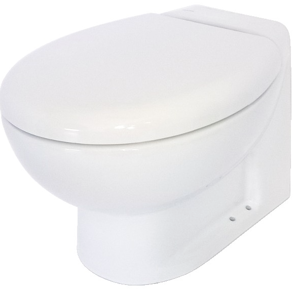Inodoro marino Tecma Silence Plus 2G corto 24V con cuenco profundo táctil