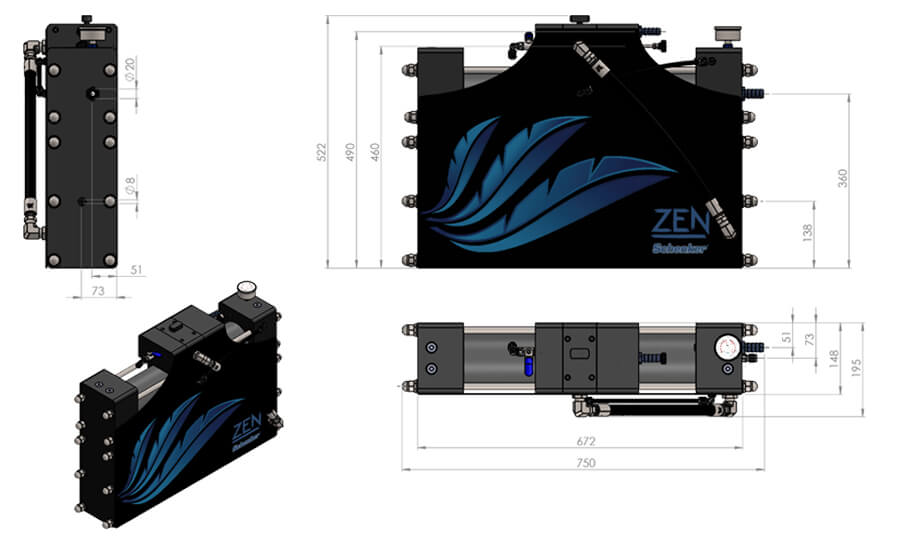 Potabilizadora Schenker ZEN 100 /24V con mini panel táctil para 6-8 personas en veleros de 45-55 pies