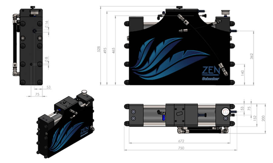 Potabilizadora Schenker ZEN 150/48V con panel básico para 8-10 personas en veleros de 50-60 pies