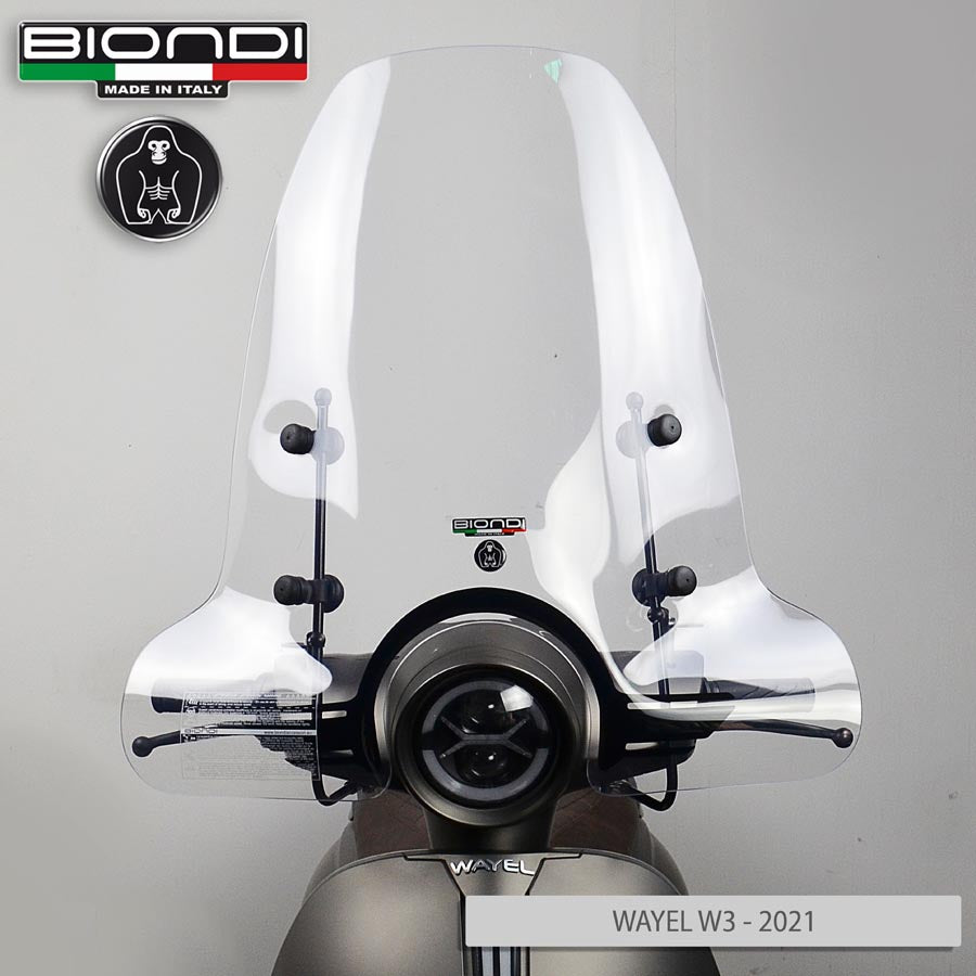 Biondi Club Parabrezza Scooter Trasparente per Vespa e Compatibili - MPN 8060900