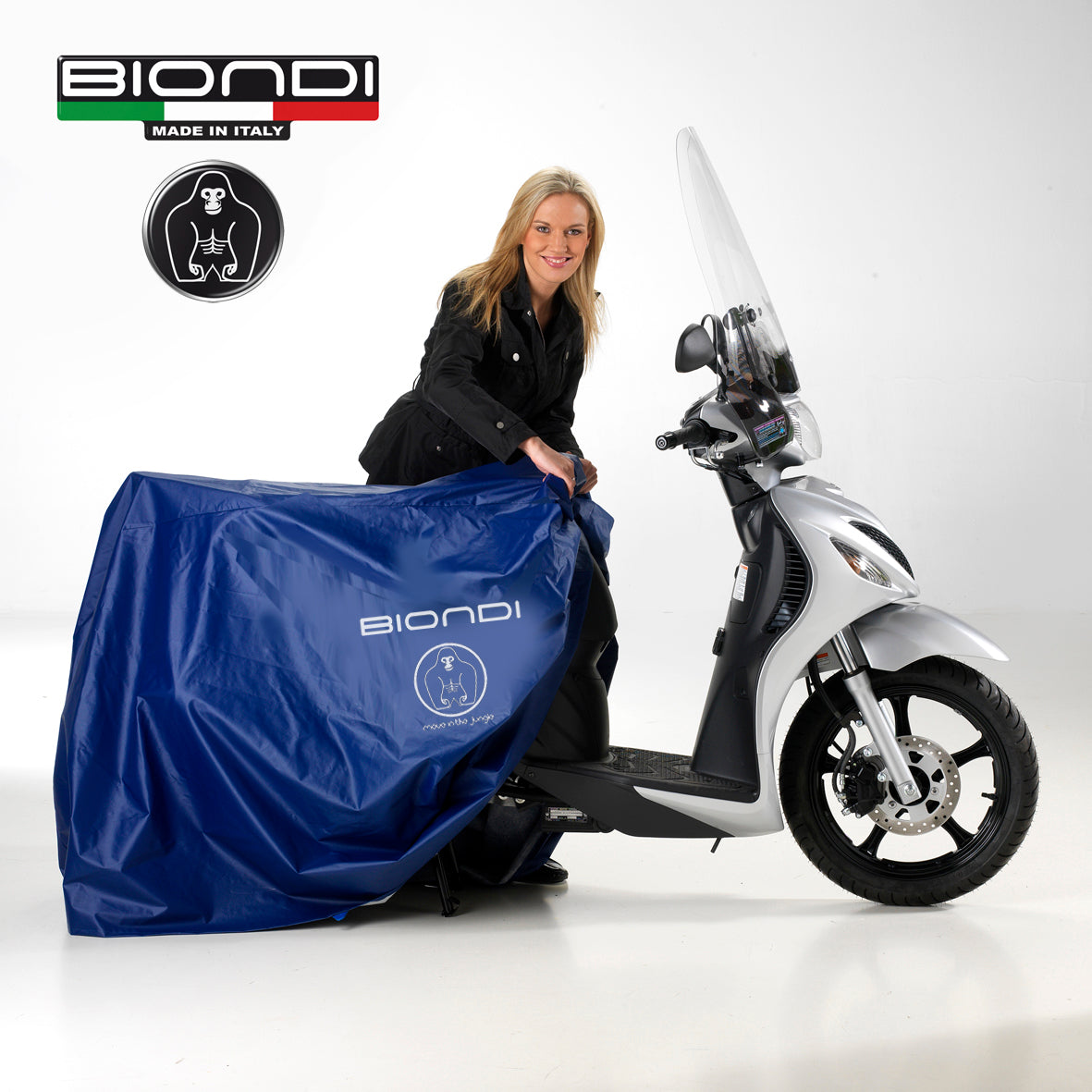 Biondi Coprimoto con Parabrezza in PVC Made in Italy - 5535011
