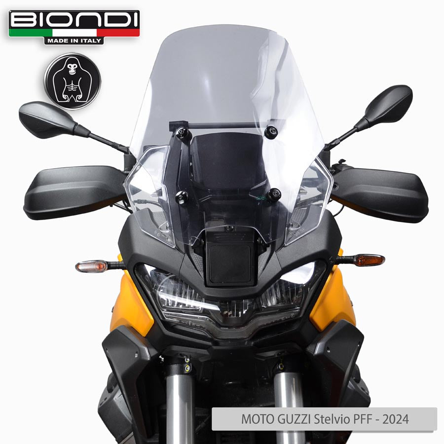 Biondi Cupolino Touring Fumè Chiaro Moto Guzzi Stelvio 2024 +6 cm