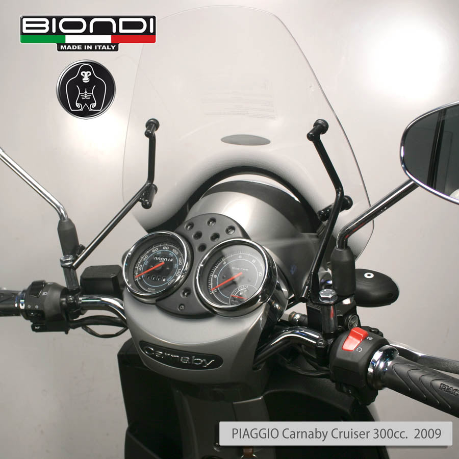 Biondi Cupolino Little Piaggio Carnaby Cruiser 300 cc. 2009-2013 con Attacchi