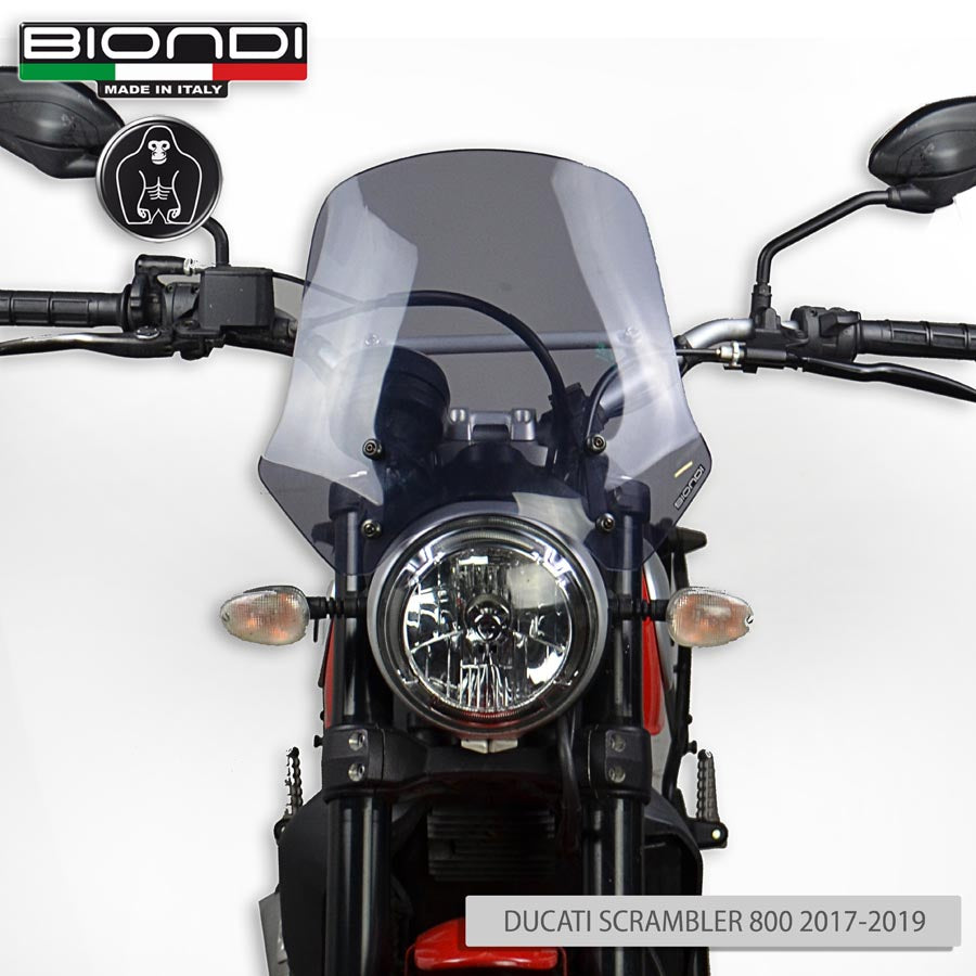 Biondi Cupolino Touring Fumè Chiaro Ducati Scrambler 400/800/1100 - MPN 8010409