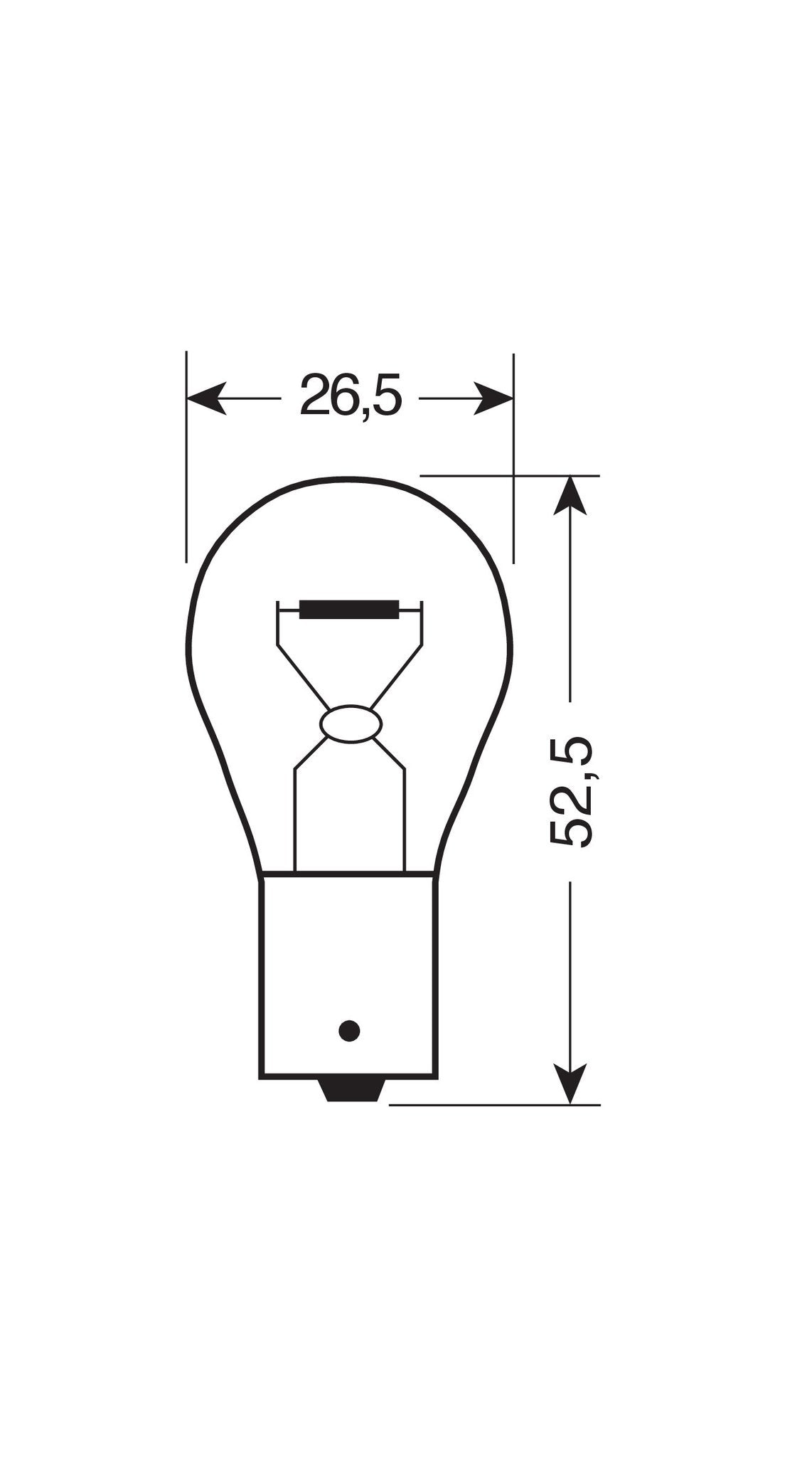 Lampa 24V Lampada 1 filamento - PY21W - 21W - BAU15s - 10 pz - Scatola - Arancio 98220