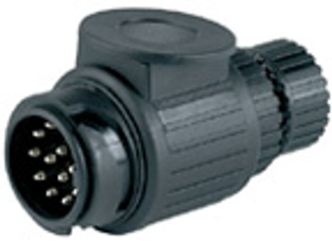 Ringförmiger 13-poliger Kunststoffstecker