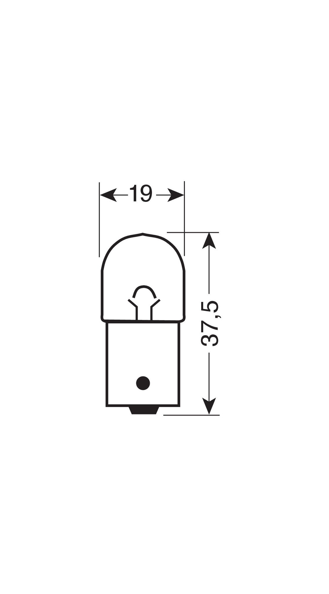 Lampa 24V Lampada sferica - R10W - 10W - BA15s - 10 pz - Scatola 98216
