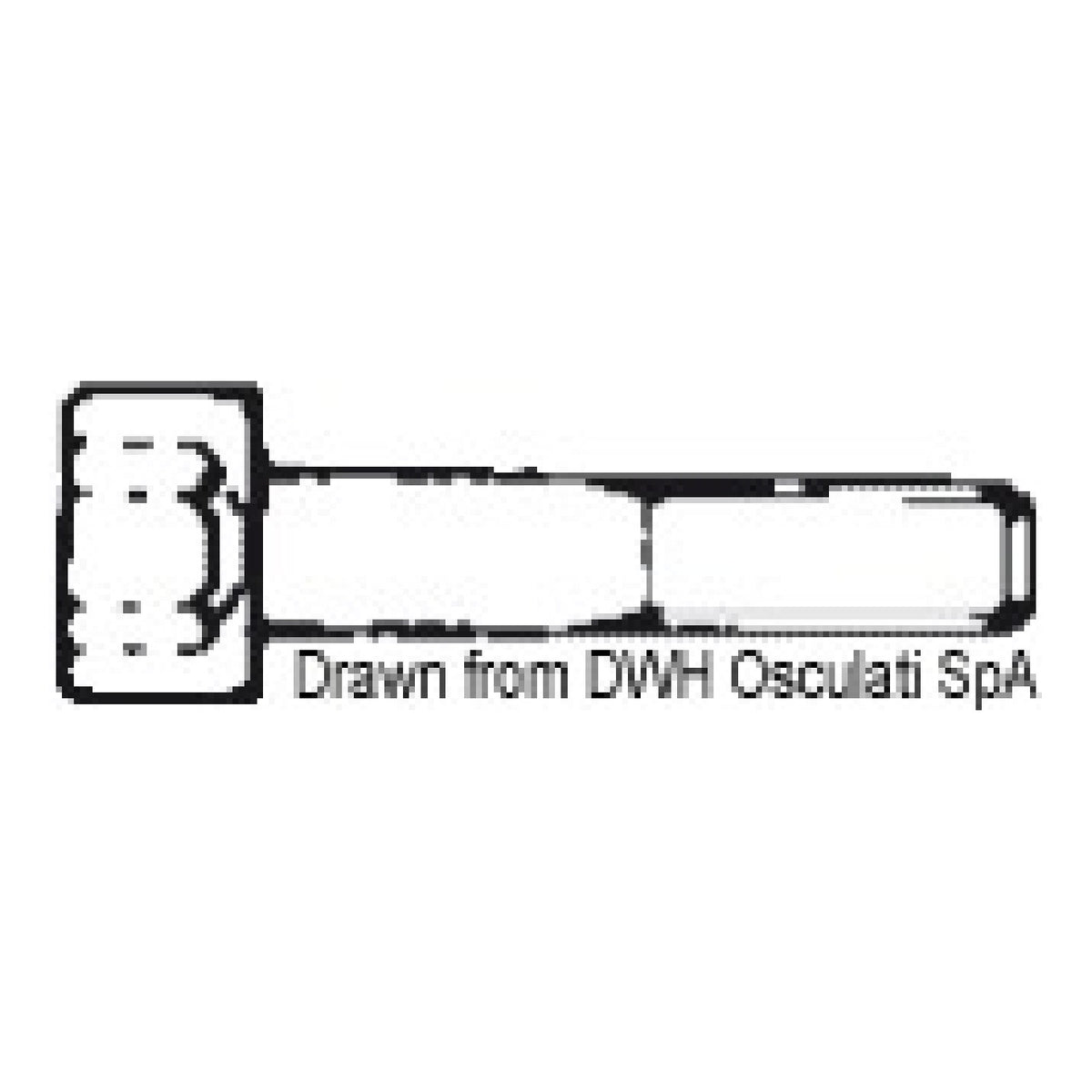 Tornillos de cabeza hueca hexagonal Osculati, UNI 5931 DIN 912 A2-912-04X010