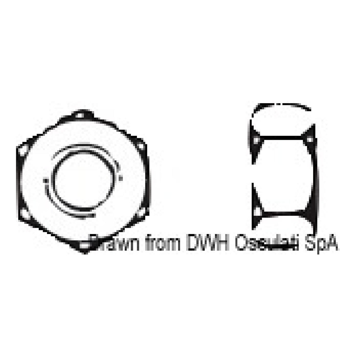 Osculati Sechskantmuttern UNI 5588 DIN 934 A2-934-03
