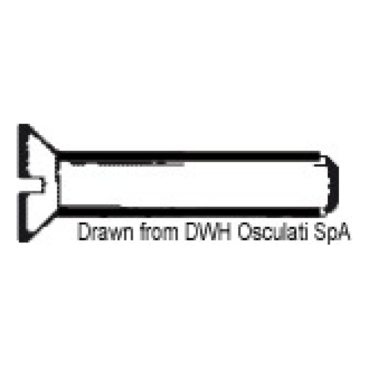 Osculati Viti testa svasata piana taglio a cacciavite, UNI 6109 DIN 963 AISI304 A2-963-03X012