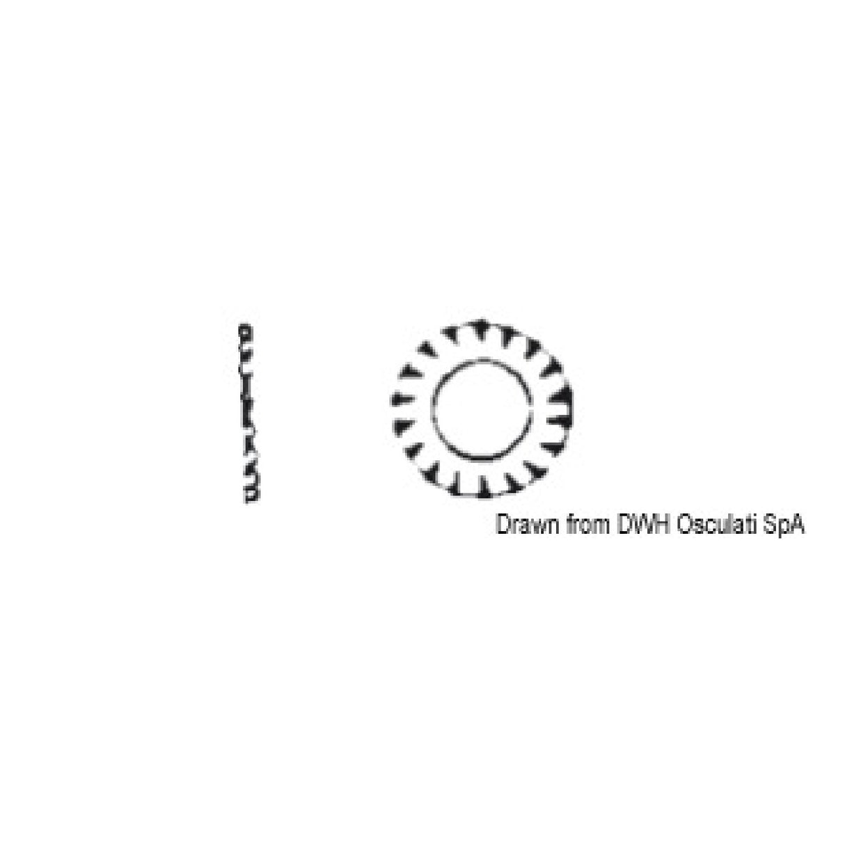 Osculati Zahnscheiben DIN 6798 A4-6798-04