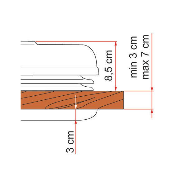 Fiamma Oblo Vent 50 – Weiß (einschließlich Rollo 50) 01668-01-
