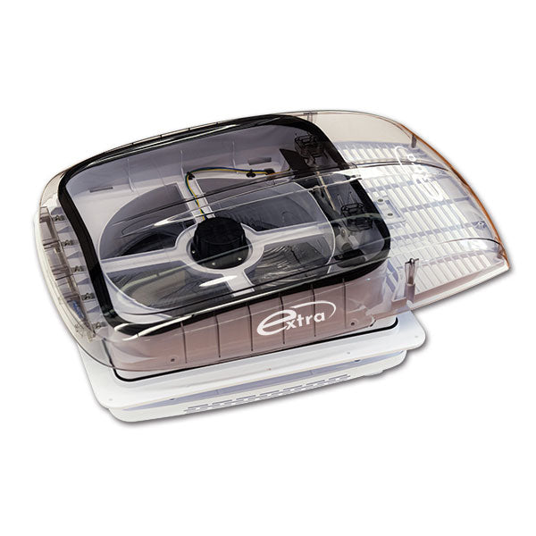 ExtraFan Motorisiertes Bullauge 40x40 mit transparenter Belüftung