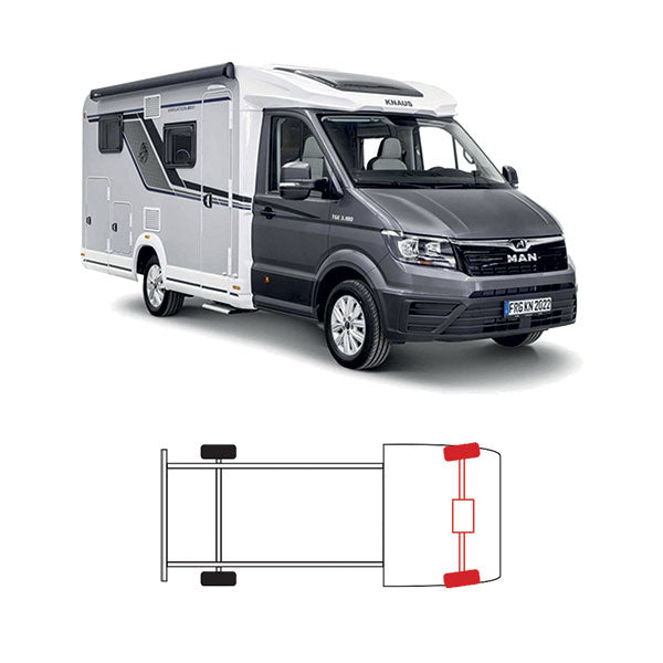 ExtraTOP Suspensiones neumáticas VW/MAN TGE 8 pulgadas