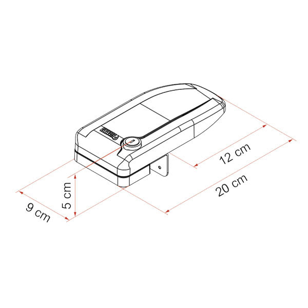 Puerta de seguridad Fiamma Magnum para montaje en pared 08277-01-