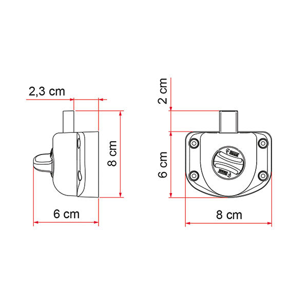 Fiamma Safe Door Guardian para Ford Transit hasta 06/2006 05388-03-