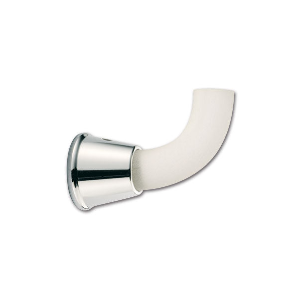 Percha individual en plexiglás blanco satinado para interiores de Camper APP01B