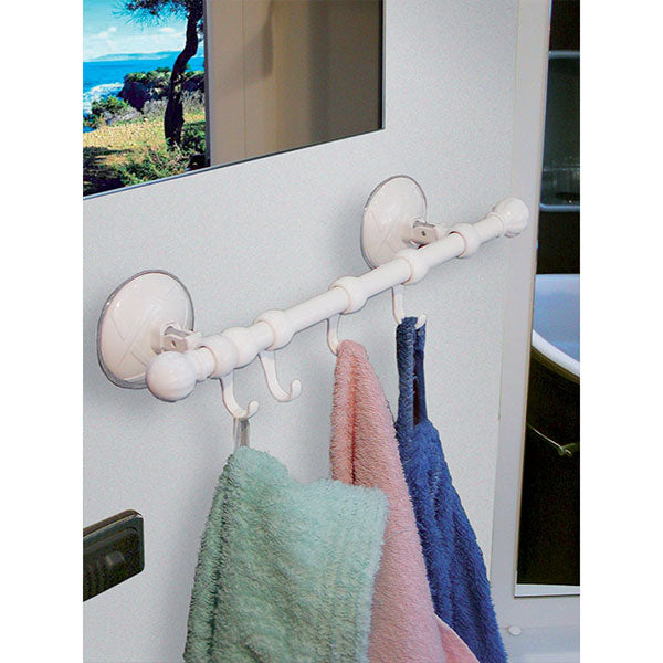 Percha de 32cm con ganchos y ventosas para interiores de Camper 8032793930242