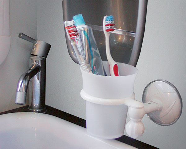 Suction cup toothbrush holder for Camper interiors 8032793930235
