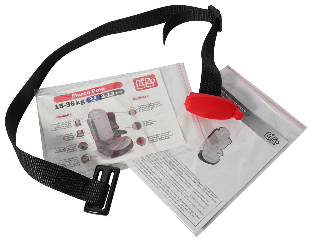 Bibo 1357ALARM Seggiolino con antiabbandono per bambini 15-36 kg mod. Marco grigio