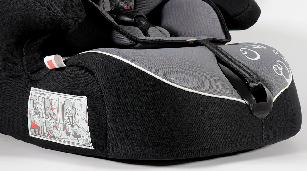 Bibo 1441 Seggiolino di sicurezza per bambini 9-36 kg mod. Bering grigio/nero bolle