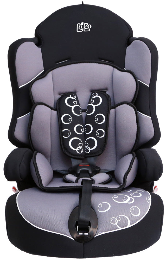 Bibo 1441 Seggiolino di sicurezza per bambini 9-36 kg mod. Bering grigio/nero bolle