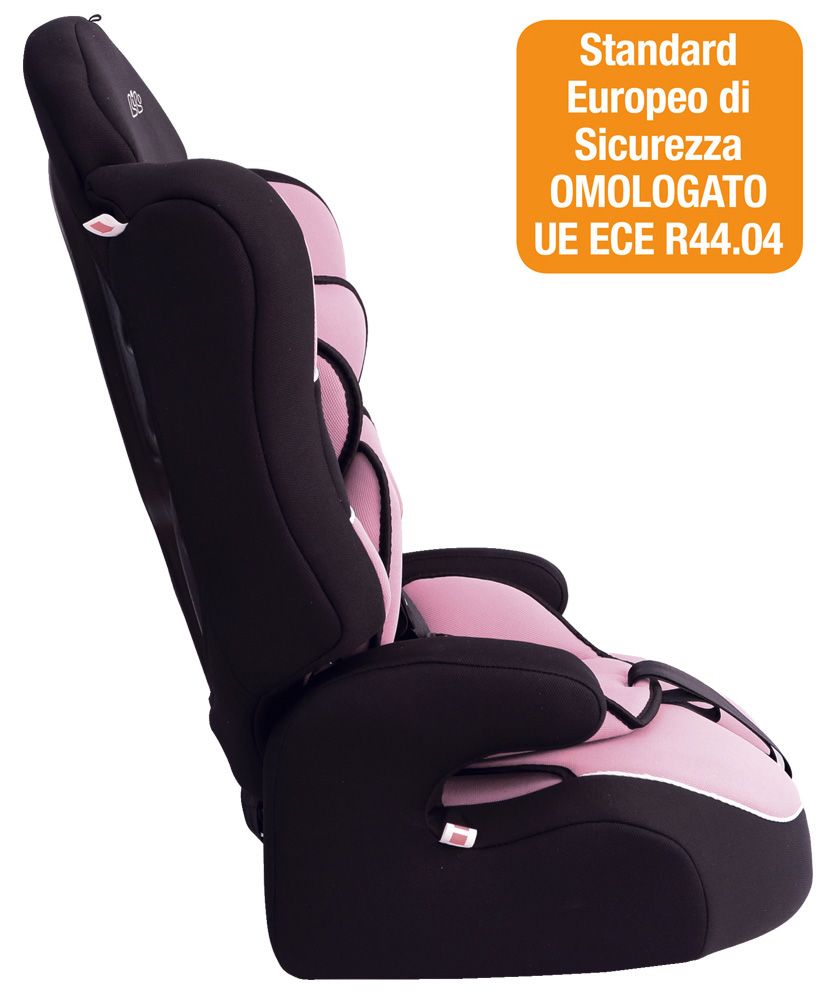 Bibo 1442ALARM Seggiolino con antiabbandono per bambini 9-36 kg mod. Bering lilla farfalle