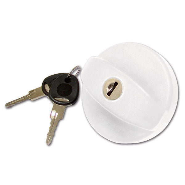 Nuevo sistema BOC9128B Tapa de llenado blanca con cilindro y llaves