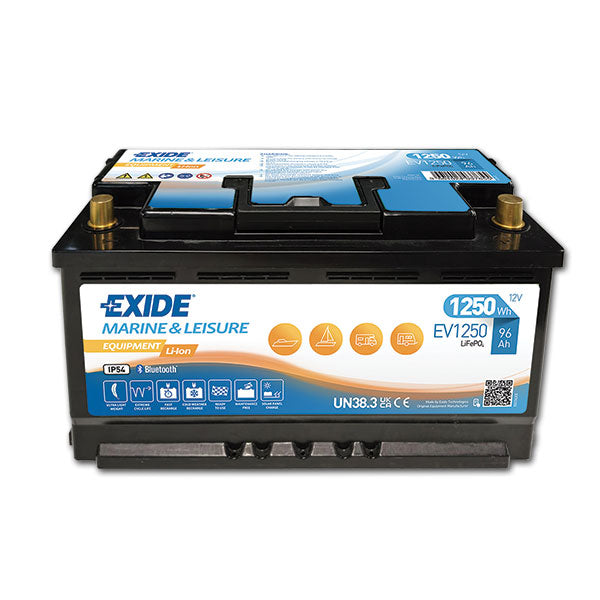 Batería Exide de iones de litio de 96 Ah para autocaravanas y furgonetas