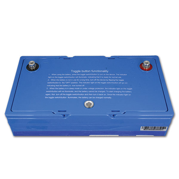 VestWoods 100-Ampere-Lithium-Camperbatterie mit BMS, 307 x 169 x 213 mm