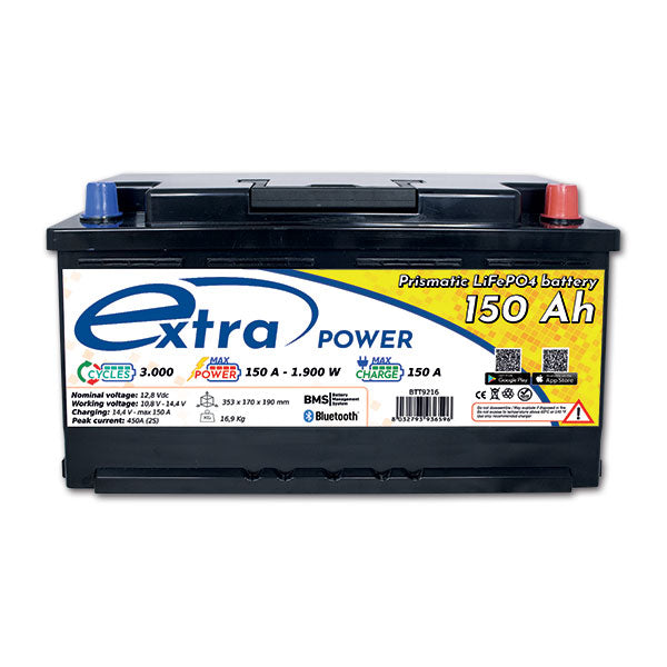 Extrapower Batteria LiFePO4 Extra Power 150 Ah L5