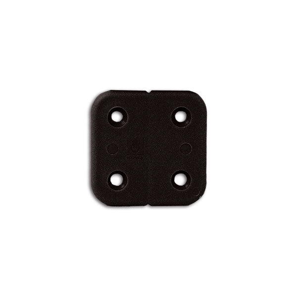 Schwarzes Kunststoff-Brustscharnier 43x40mm GES CER30260N