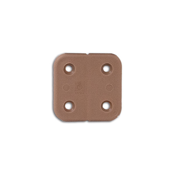 Bisagra de plástico marrón para cofre 43x40 mm GES CER30260