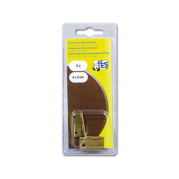 Cerniera Fresata in Ottone 30x30 mm GES - 2 PZ 8032793932512