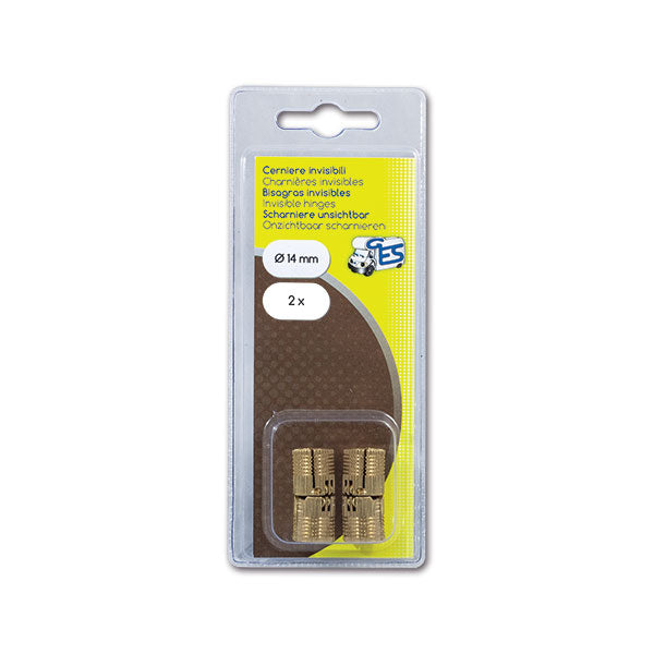 Cerniera a Scomparsa 14 mm GES - 2 PZ 8032793932475