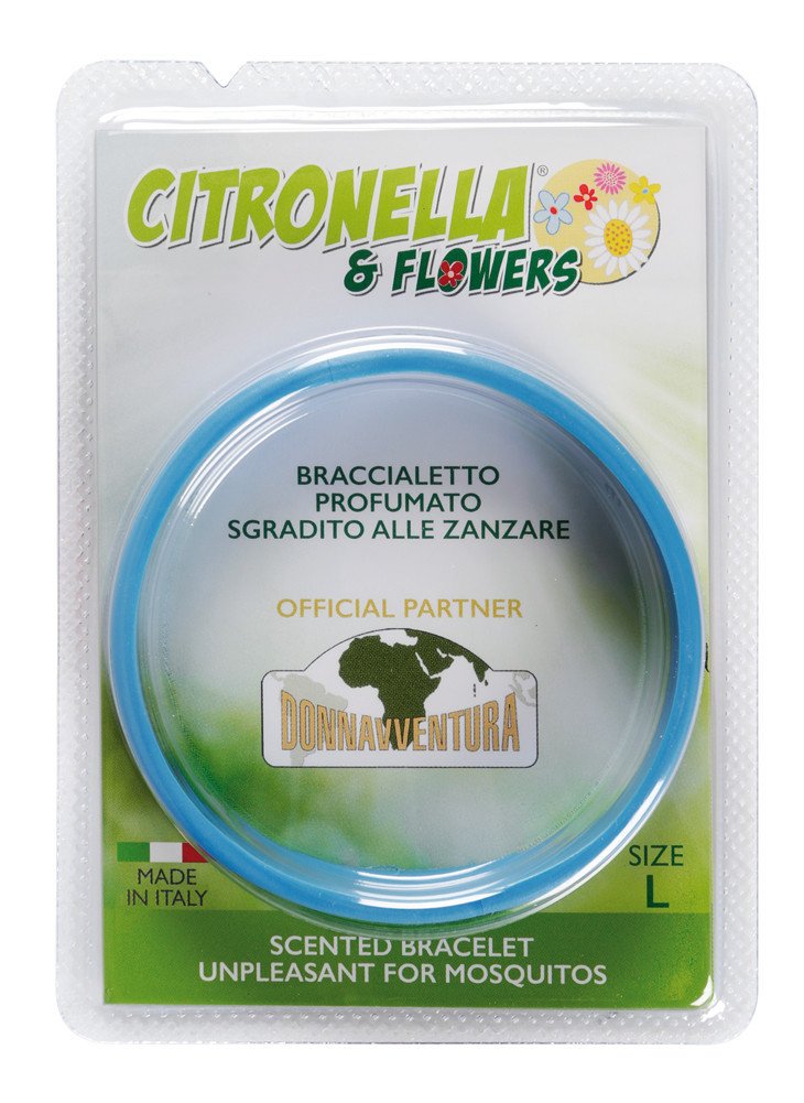 Lampa Citronella & Flowers, braccialetto antizanzare profumato, confezione singola - L - 6 cm CF002L