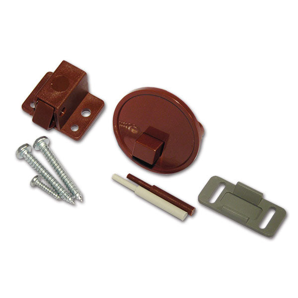 Kit Maniglia per Antina 32 mm Marrone - Ricambio Mobili Camper CHR031