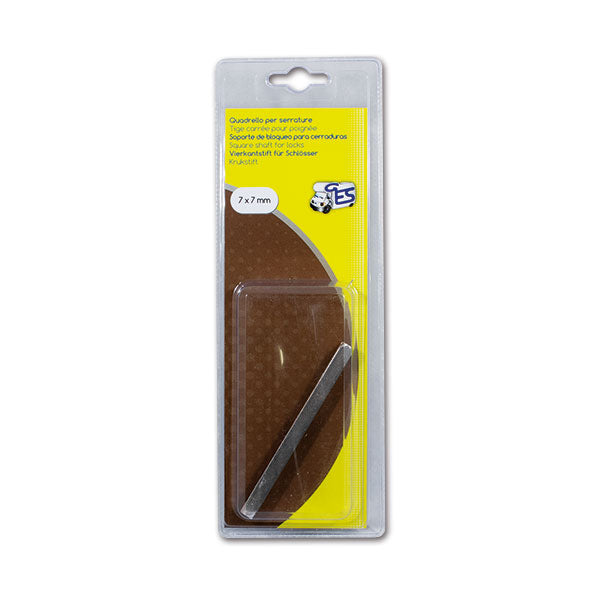 Quadrello per Serrature 7x7 mm Lunghezza 95 mm - Ricambio Mobili Camper Blister 8032793932826